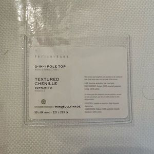 Pottery Barn curtains